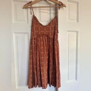 Patrons of Peace Terracotta Floral Print Dress Size Small